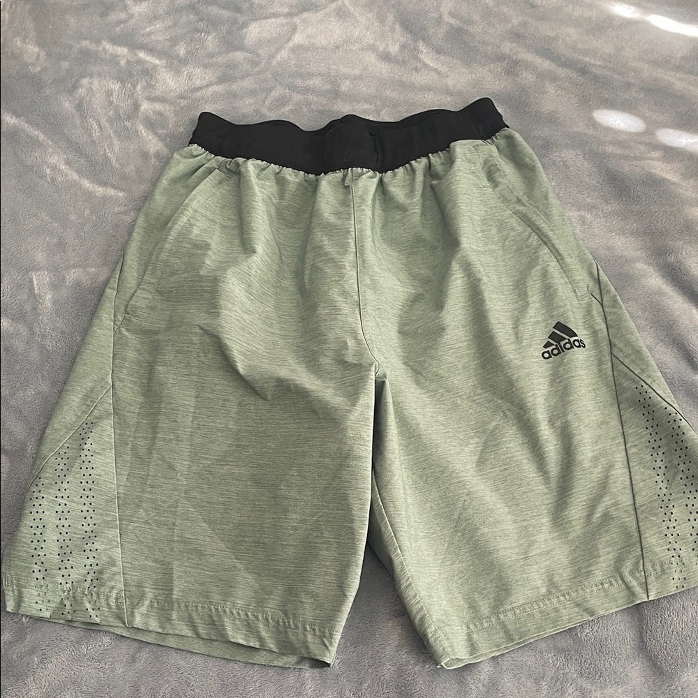 Adidas Men's Olive Athletic Shorts